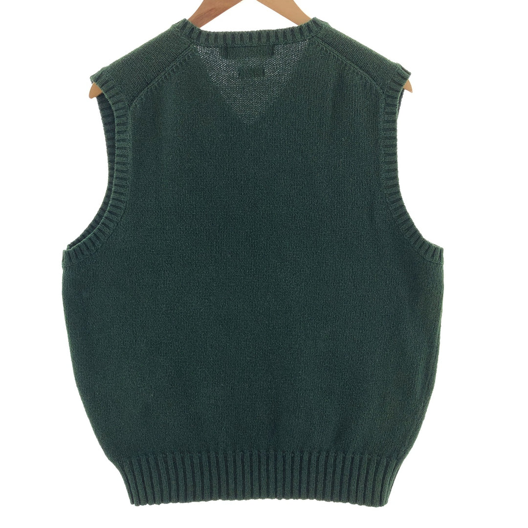 Ralph Lauren POLO by Ralph Lauren V-neck cotton knit vest, men's L /eaa390495