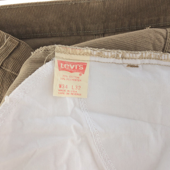 90'S Levi's 519-1517 Corduroy Pants Made in USA Men's W33 Vintage / eaa390560