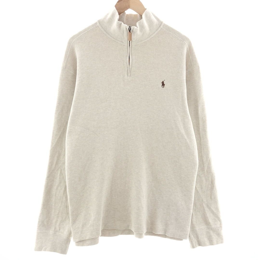 Ralph Lauren POLO by Ralph Lauren Cotton knit half zip sweater Men's XXL /eaa390607 [Used] [240223]