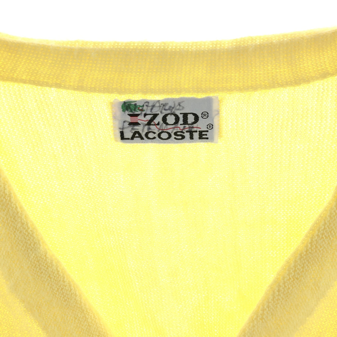 70'S Lacoste IZOD Acrylic Knit Cardigan Men's M Vintage /eaa390613