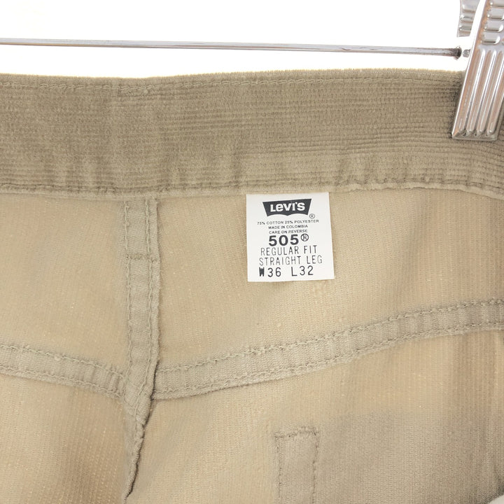 00'S Levi's 505 REGULAR FIT STRAIGHT LEG Corduroy Pants Men's W35 equivalent / eaa390701