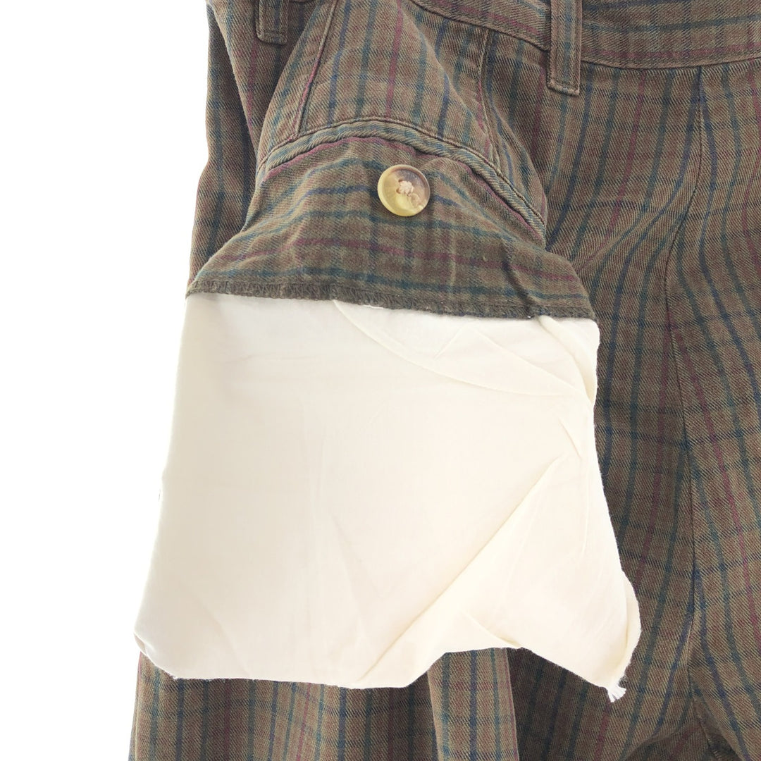 90'S Tommy Hilfiger Check Pattern Two-pleat Cotton Pants Men's W30 Vintage / eaa390736