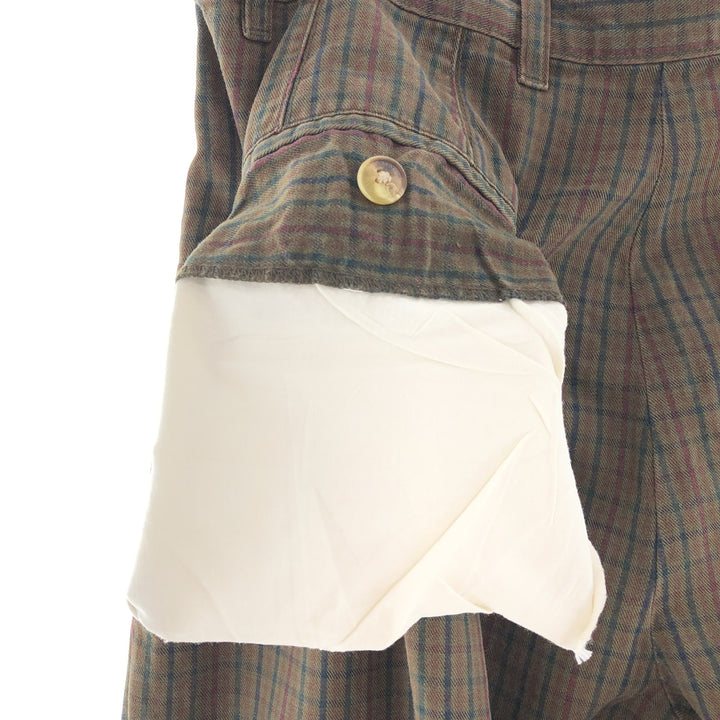 90'S Tommy Hilfiger Check Pattern Two-pleat Cotton Pants Men's W30 Vintage / eaa390736