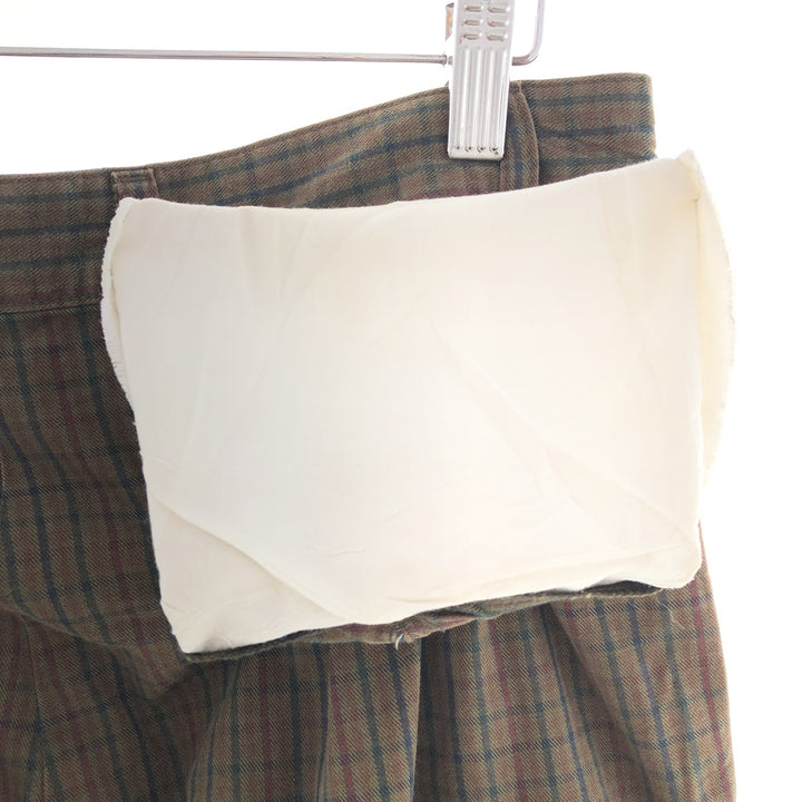 90'S Tommy Hilfiger Check Pattern Two-pleat Cotton Pants Men's W30 Vintage / eaa390736