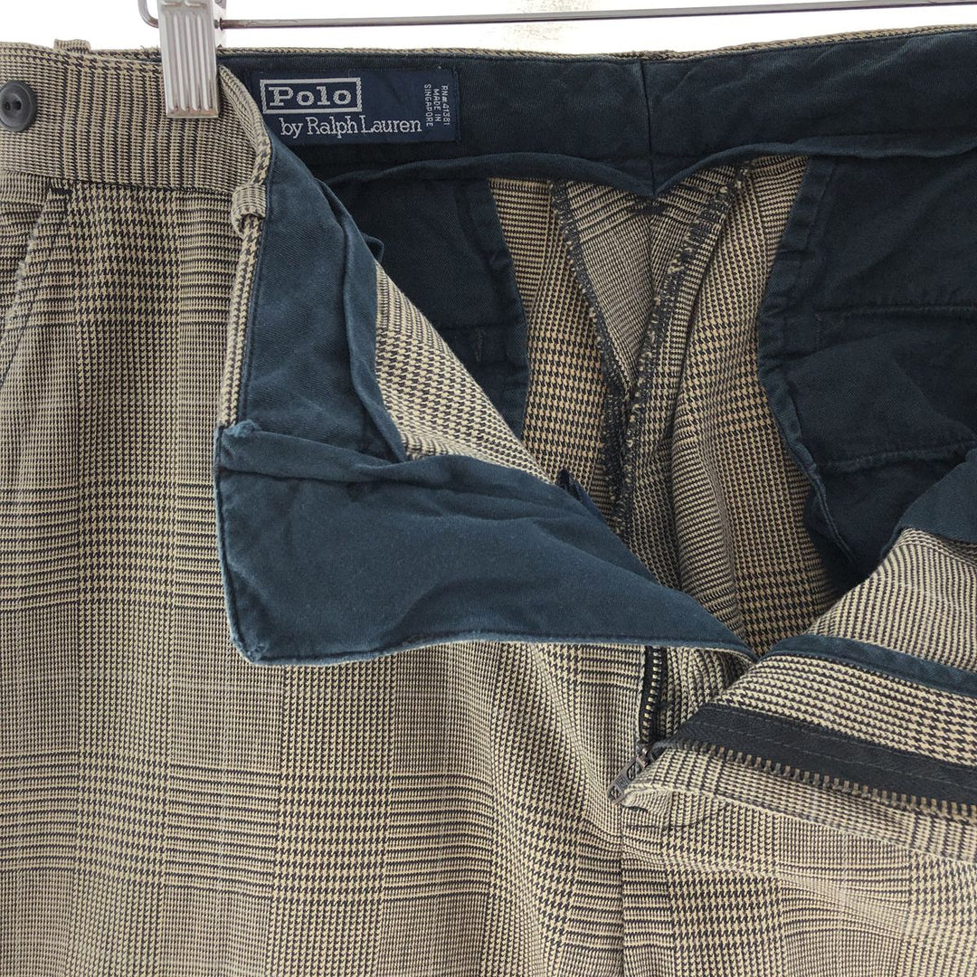 Ralph Lauren POLO by Ralph Lauren Houndstooth Pattern Cotton Slacks Pants Men's W33 / eaa390777