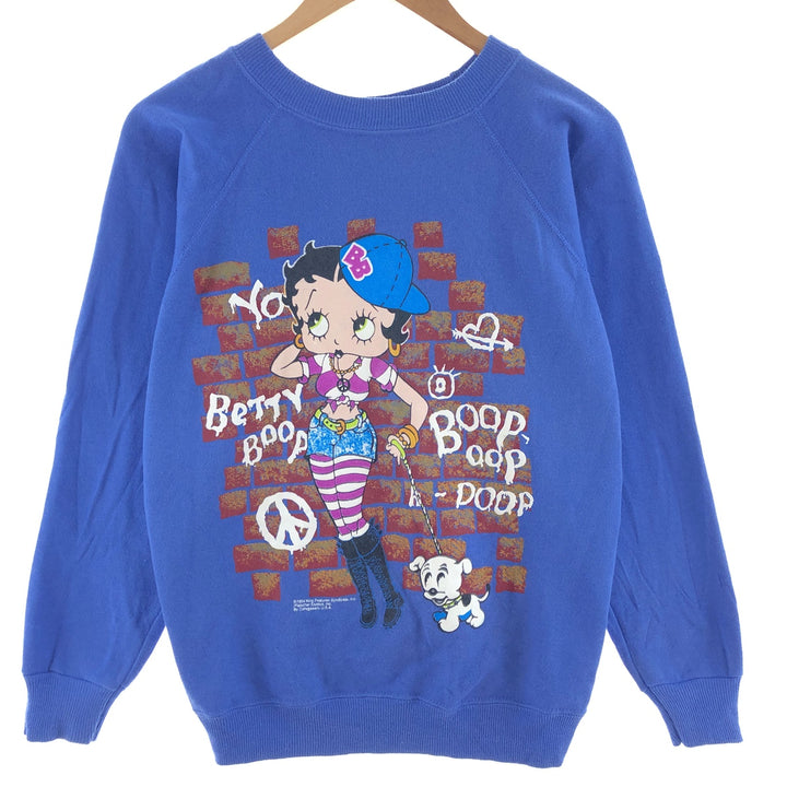 90'S Hanes Her Way Betty Boop Character Sweatshirt Trainer Made in USA Women's M Vintage /eaa390971