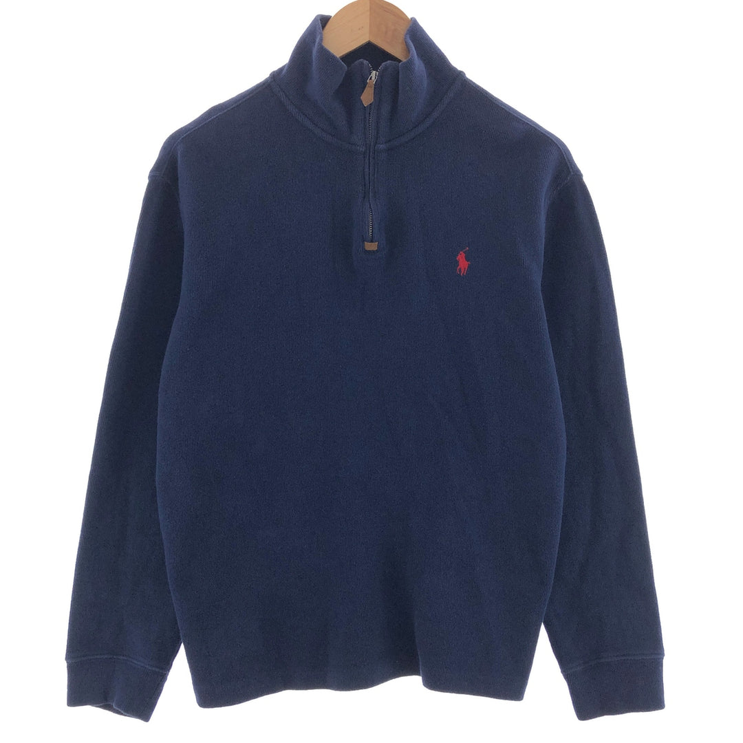 Ralph Lauren POLO by Ralph Lauren Cotton Knit Half Zip Sweater Men's M /eaa391001