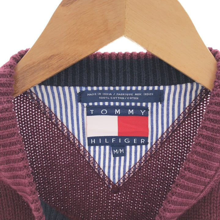 90'S Tommy Hilfiger Cotton Knit Sweater Men's M Vintage /eaa391213