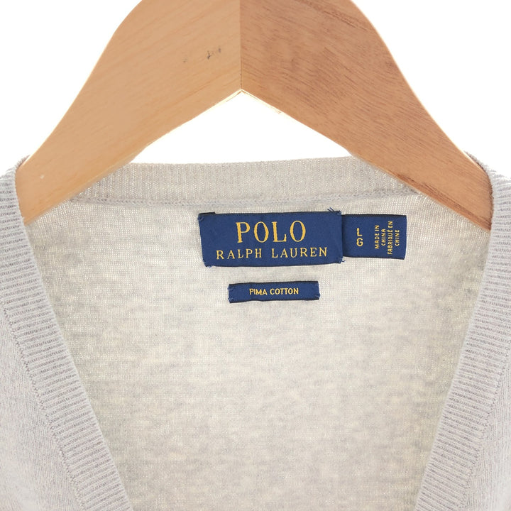 Ralph Lauren POLO RALPH LAUREN V-neck Pima cotton knit vest Men's L /eaa391220