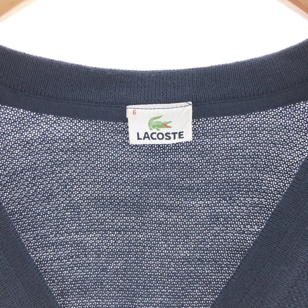 00'S Lacoste Wool Knit Cardigan Size 6 Men's XL /eaa391259