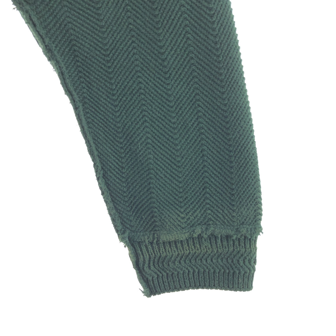 90'S Ralph Lauren CHAPS Herringbone Cotton Knit Sweater Men's Size L Vintage /eaa391278