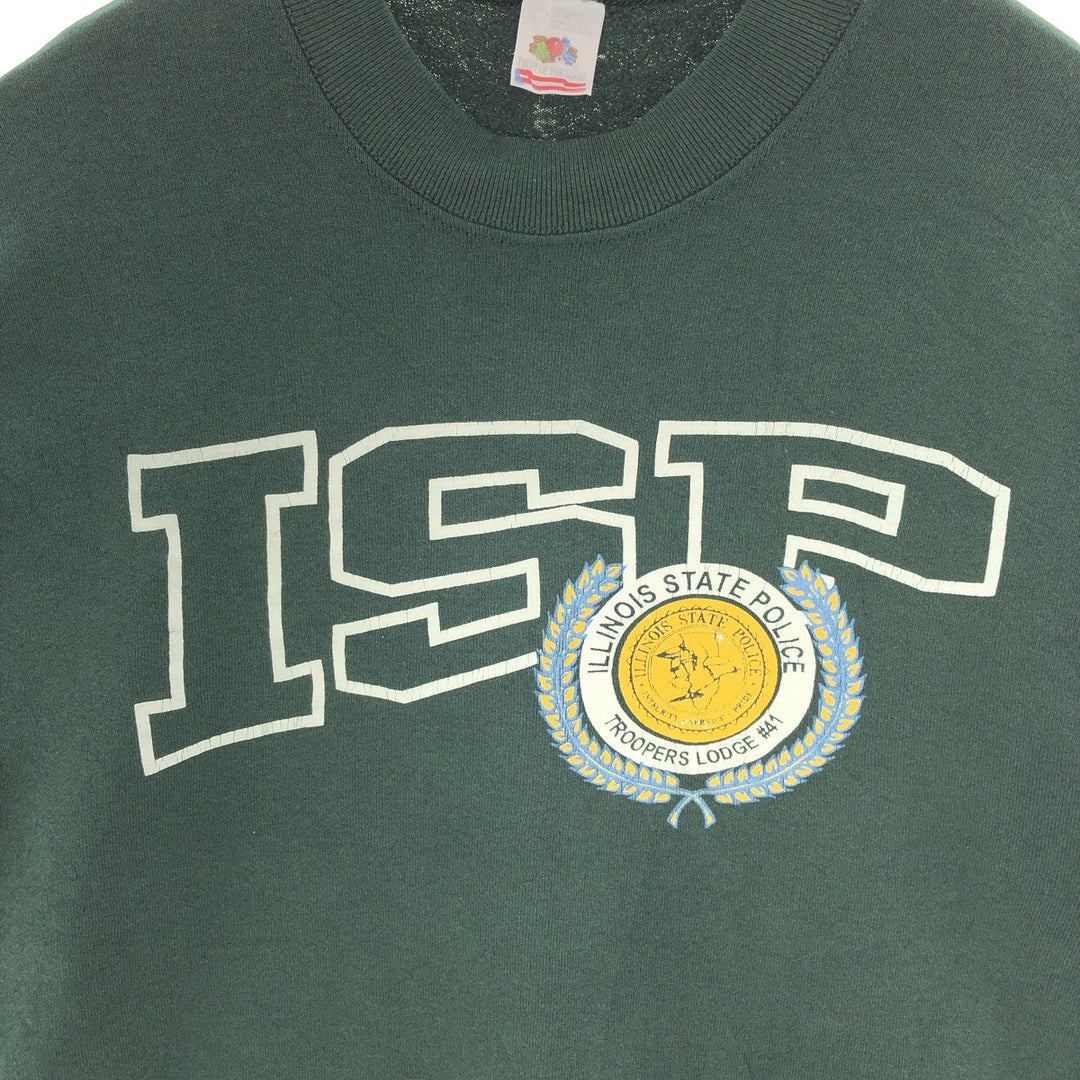 90'S Fruit of the Loom printed sweatshirt, made in the USA, men's L, vintage /eaa391302