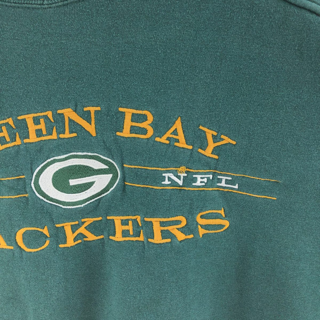 90'S Starter NFL Green Bay Packers V-neck sweatshirt, men's XL size, vintage /eaa391311