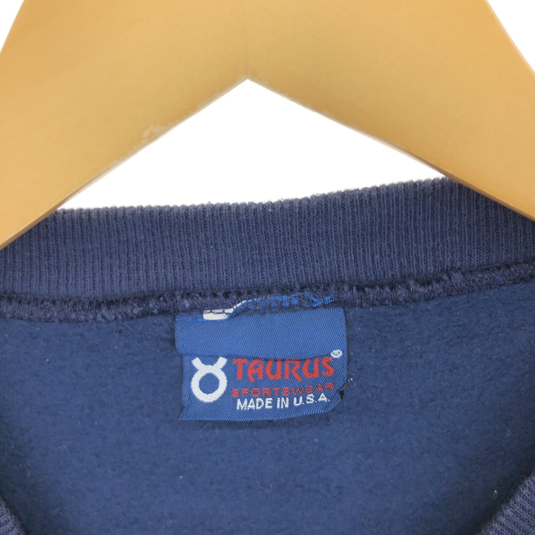90'S TAURUS college sweatshirt, made in USA, men's size M, vintage /eaa391339