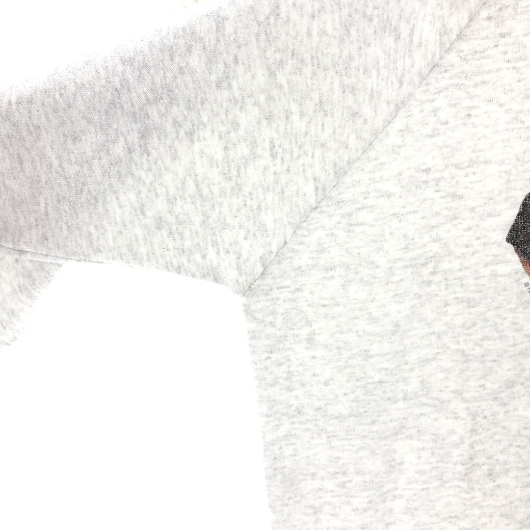 90'S Vintage 70'S West Dog Print Animal Sweatshirt, Made in USA, Men's XL polyester gray type Vintage Second Hand