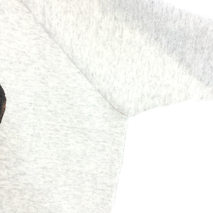 90'S Vintage 70'S West Dog Print Animal Sweatshirt, Made in USA, Men's XL polyester gray type Vintage Second Hand