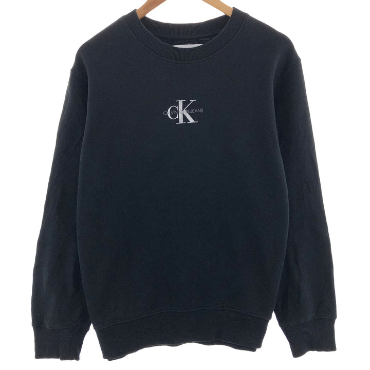 Calvin Klein JEANS Logo Sweatshirt Trainer Men's L /eaa391354