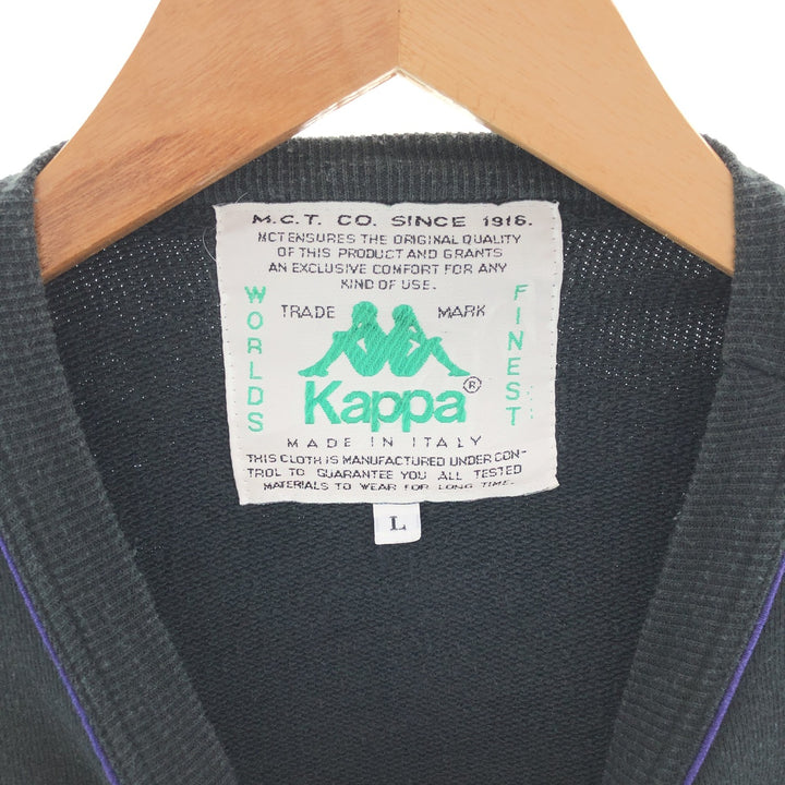 90'S Kappa One Point Logo Sweatshirt Trainer Made in Italy Men's L Vintage /eaa391356