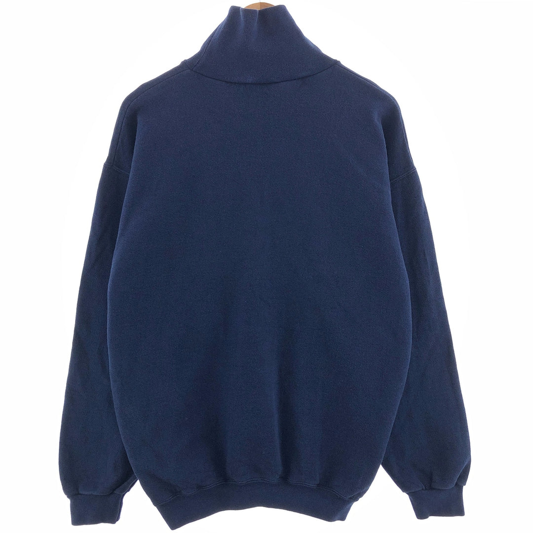 90'S PLUMA Turtleneck Plain Blank Sweatshirt Trainer Made in USA Men's L Vintage /eaa391363