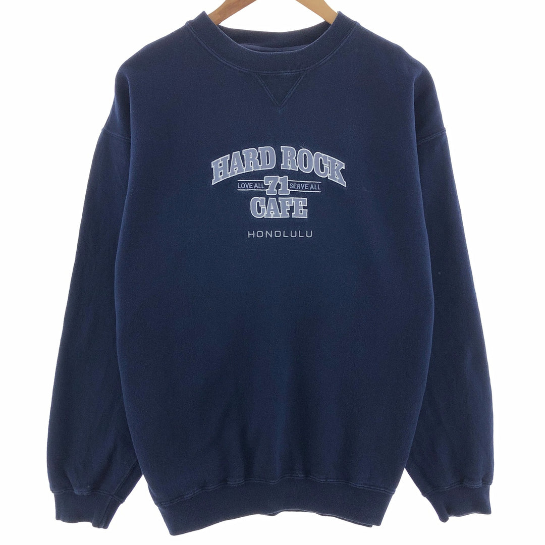 Hard Rock Cafe HARD ROCK CAFE HONOLULU Advertising Sweatshirt Trainer Men's L size / eaa391405