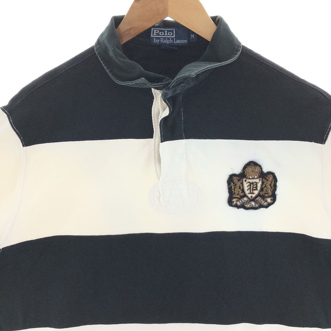 Ralph Lauren POLO by Ralph Lauren Striped Pattern Long Sleeve Rugby Shirt Men's M / eaa391419