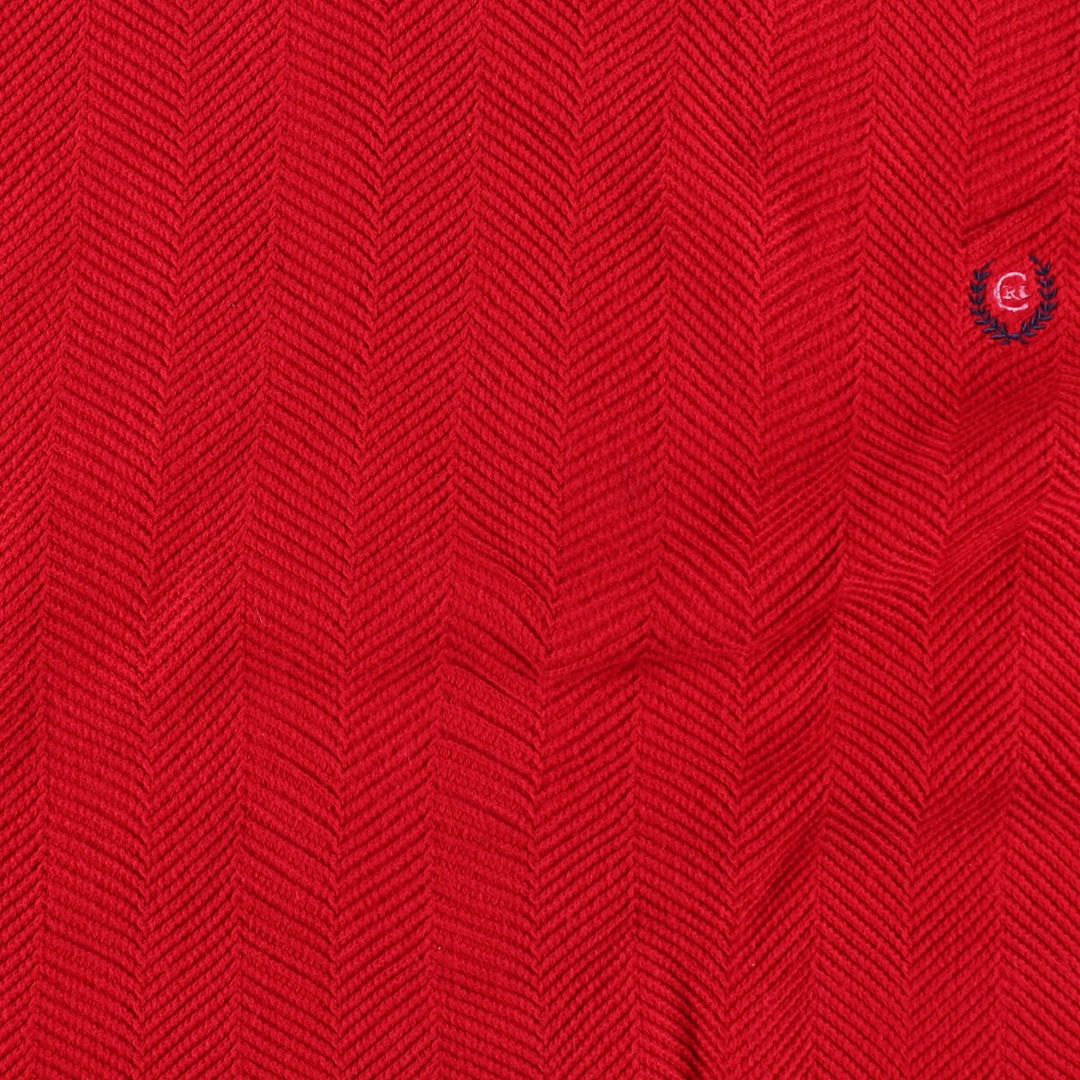 90'S Ralph Lauren CHAPS Herringbone Cotton Knit Sweater Men's Size L Vintage /eaa391423
