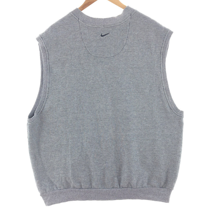 90s~00'S Nike Golf V-neck cotton knit vest, men's XXL equivalent, vintage / eaa391444