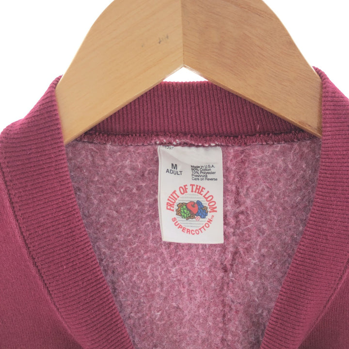 90'S Fruit of the Loom plain blank sweatshirt, made in the USA, men's M, vintage /eaa391448