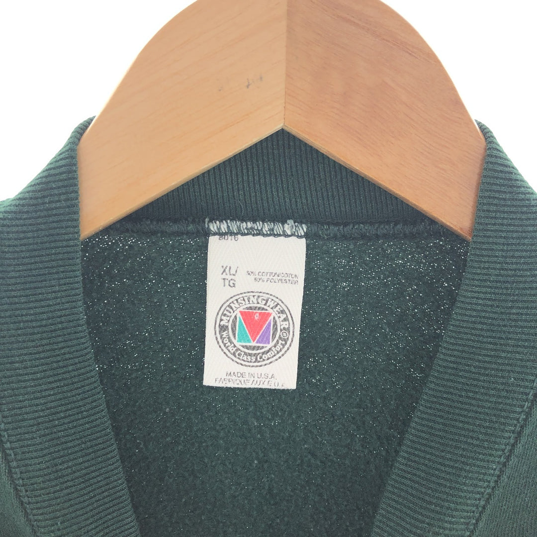 90'S MUNSINGWEAR Plain Blank Sweatshirt Trainer Made in USA Men's XL Vintage /eaa391456