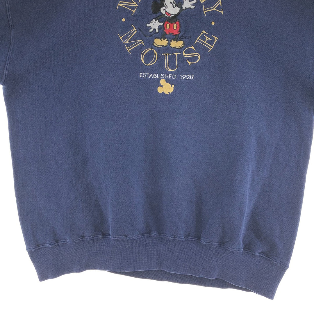 90'S GENUS MICKEY MOUSE Mickey Mouse character sweatshirt, made in USA, men's XL, vintage /eaa391491