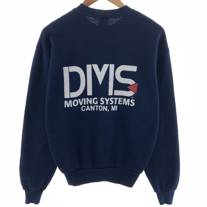 80s-90'S Jerseys DMS MOVING SYSTEMS Back Print Advertising Sweatshirt Trainer Made in USA Men's M/eaa391549