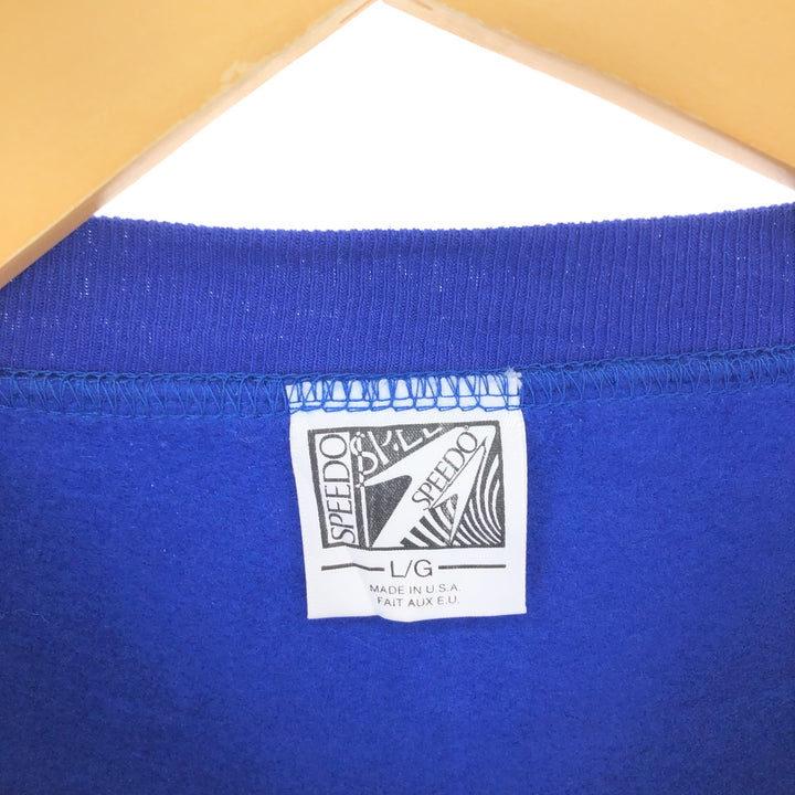 80s-90'S Tartex SPEEDO plain blank sweatshirt, made in USA, men's size L, vintage / eaa391576