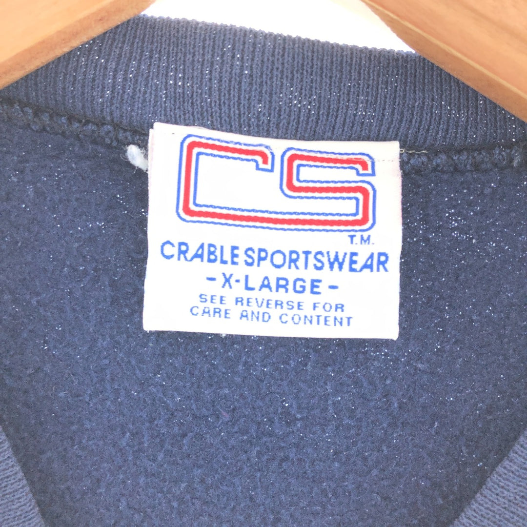 CRABLE SPORTSWEAR College Sweatshirt, Made in USA, Men's XL /eaa391627