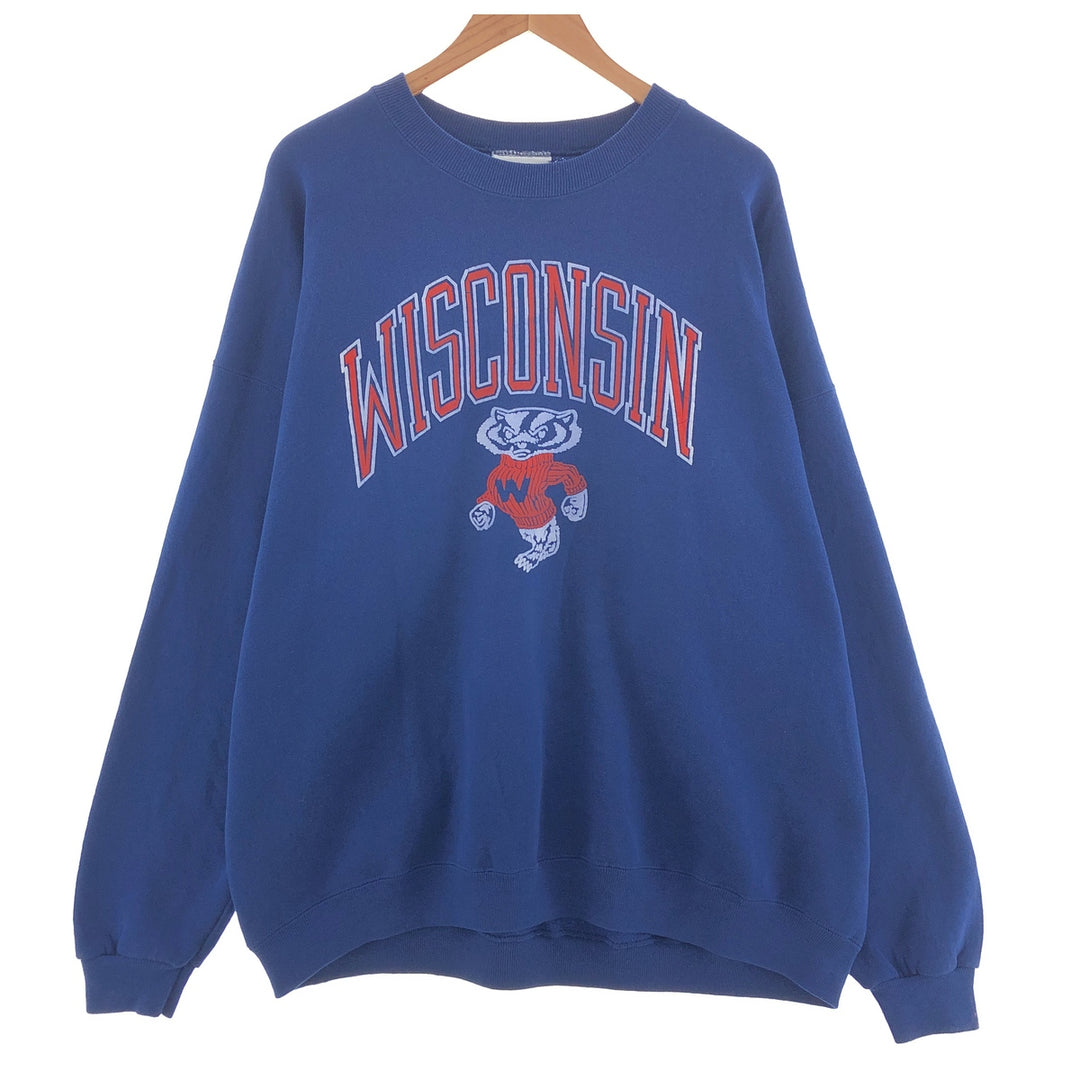 90'S Lee WISCONSIN University of Wisconsin college sweatshirt, sweatshirt, made in USA, men's XXL, vintage / eaa391635