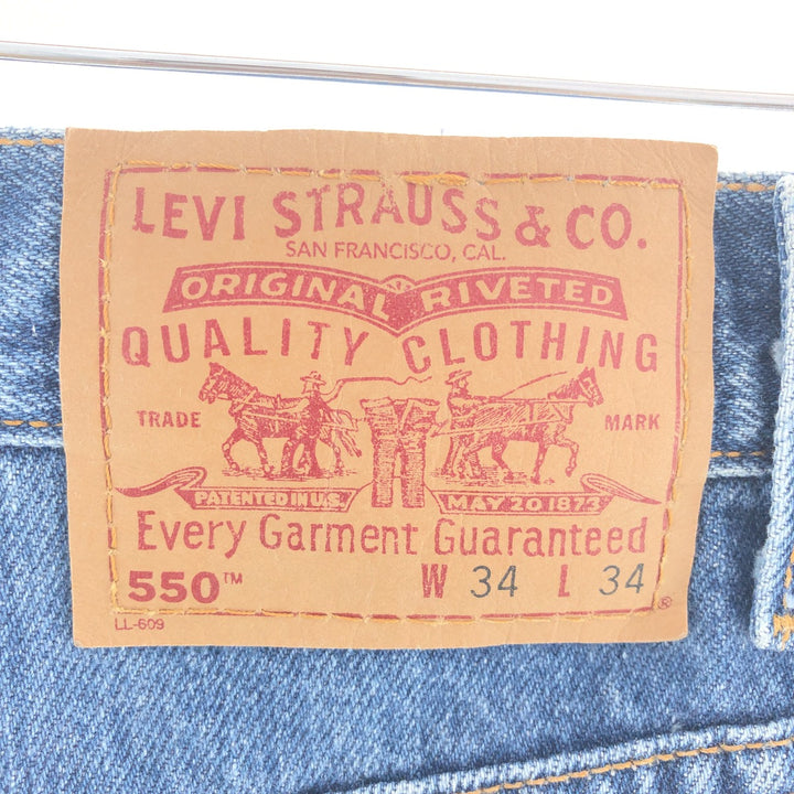 00'S Levi's 550 Relaxed Fit Tapered Denim Pants Made in USA Men's w33 /eaa391742