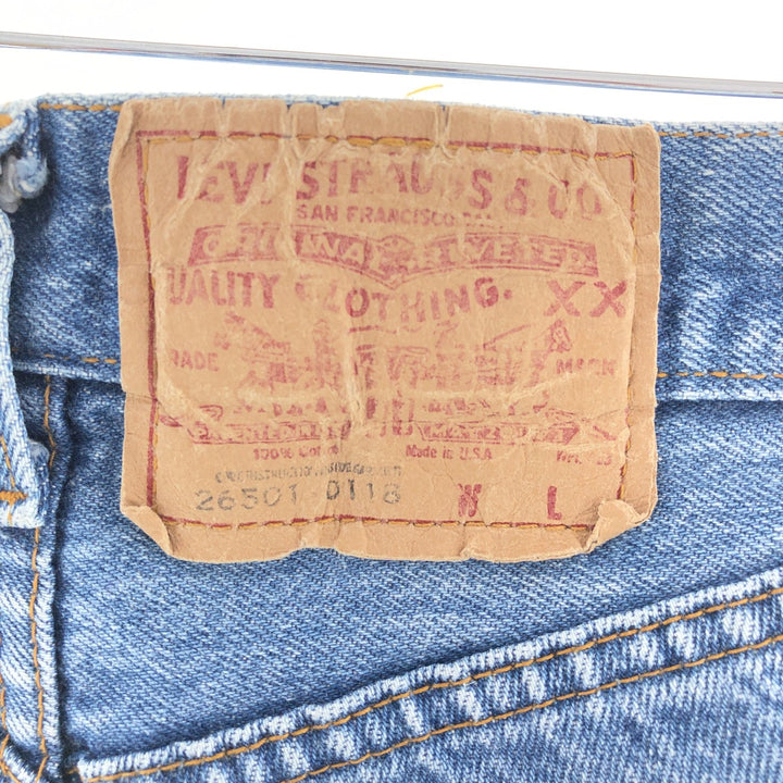 80'S Levi's 26501-0118 Straight Denim Pants Made in USA Women's L (w30) Vintage /eaa391816