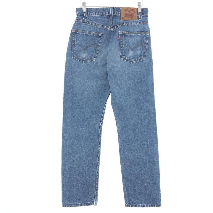 00'S Levi's 505 REGULAR FIT STRAIGHT LEG tapered denim pants women's L (w28) /eaa391817