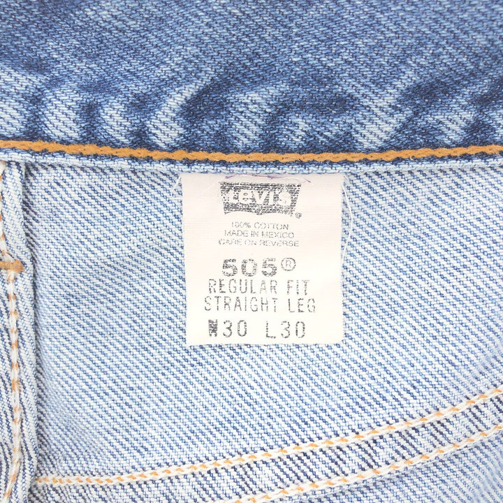 00'S Levi's 505 REGULAR FIT STRAIGHT LEG tapered denim pants women's L (w28) /eaa391817