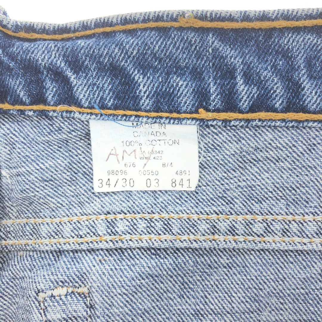 90'S Levi's 550 Tapered Denim Pants Made in Canada Men's W34 Vintage /eaa391832