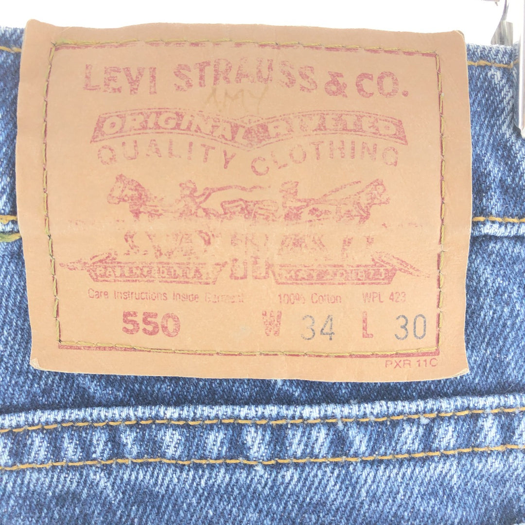 90'S Levi's 550 Tapered Denim Pants Made in Canada Men's W34 Vintage /eaa391832