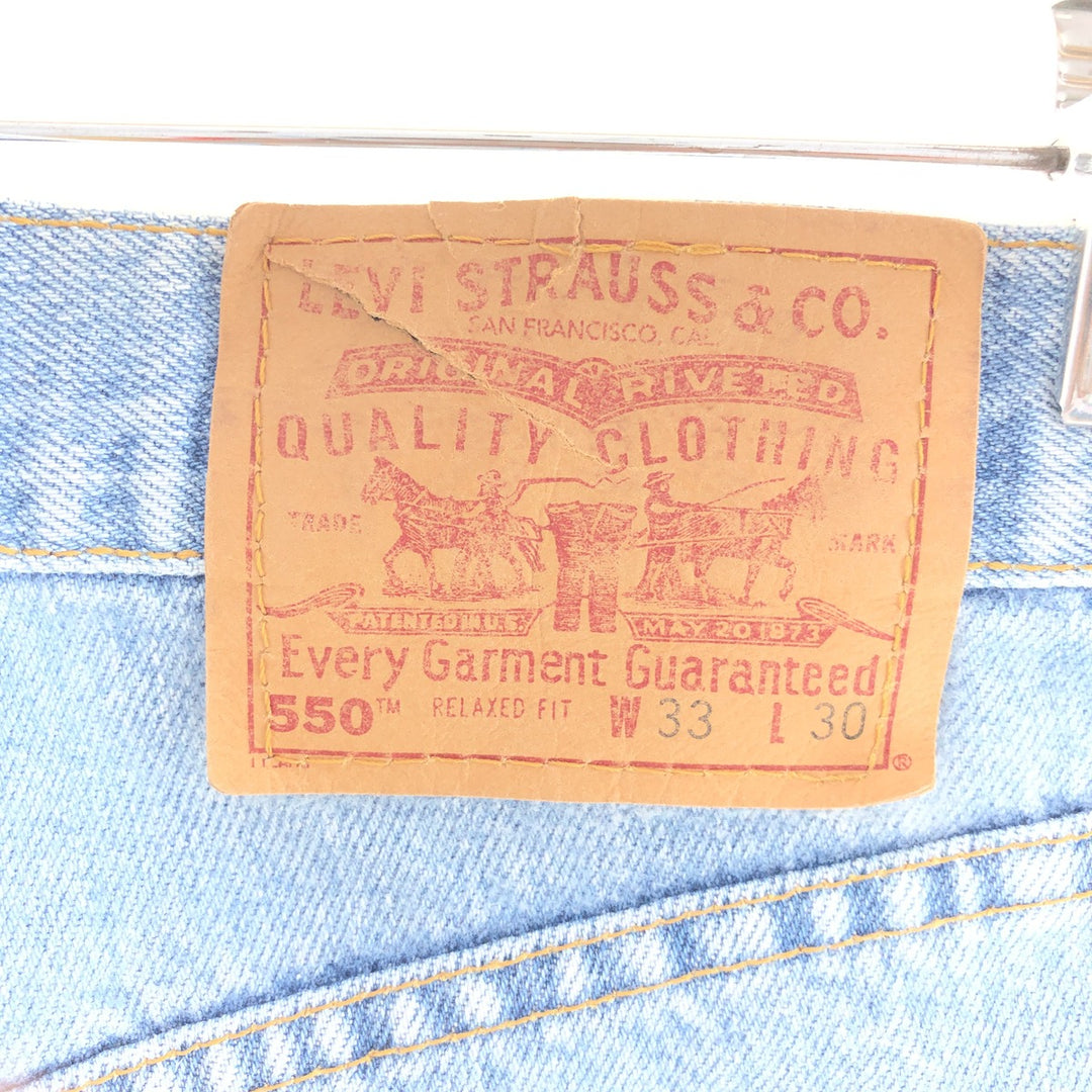 90'S Levi's 550 Relaxed Fit Tapered Denim Pants Made in USA Men's W34 Vintage /eaa391848