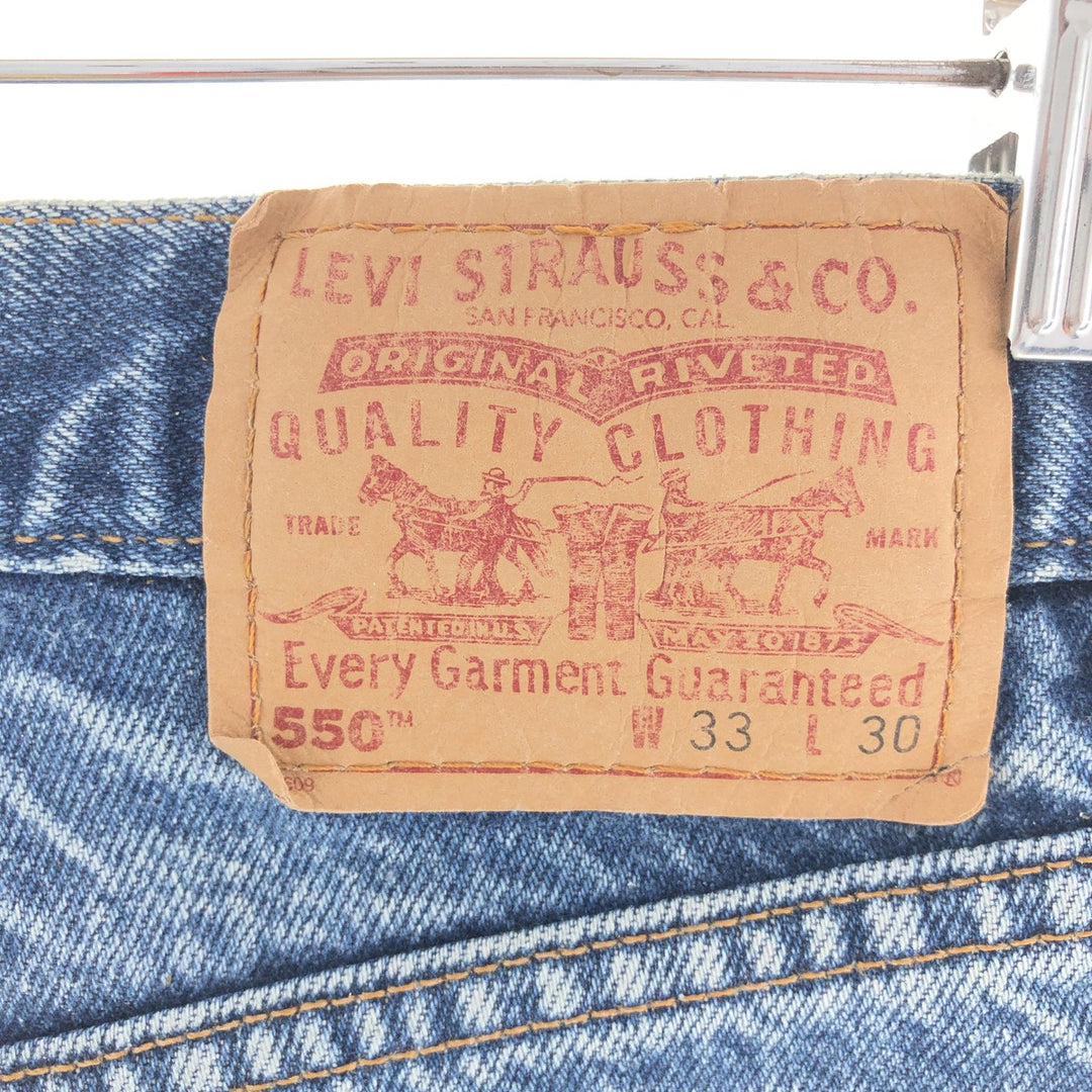 00'S Levi's 550 Relaxed Fit Tapered Denim Pants Made in USA Men's W33 Vintage / eaa391852