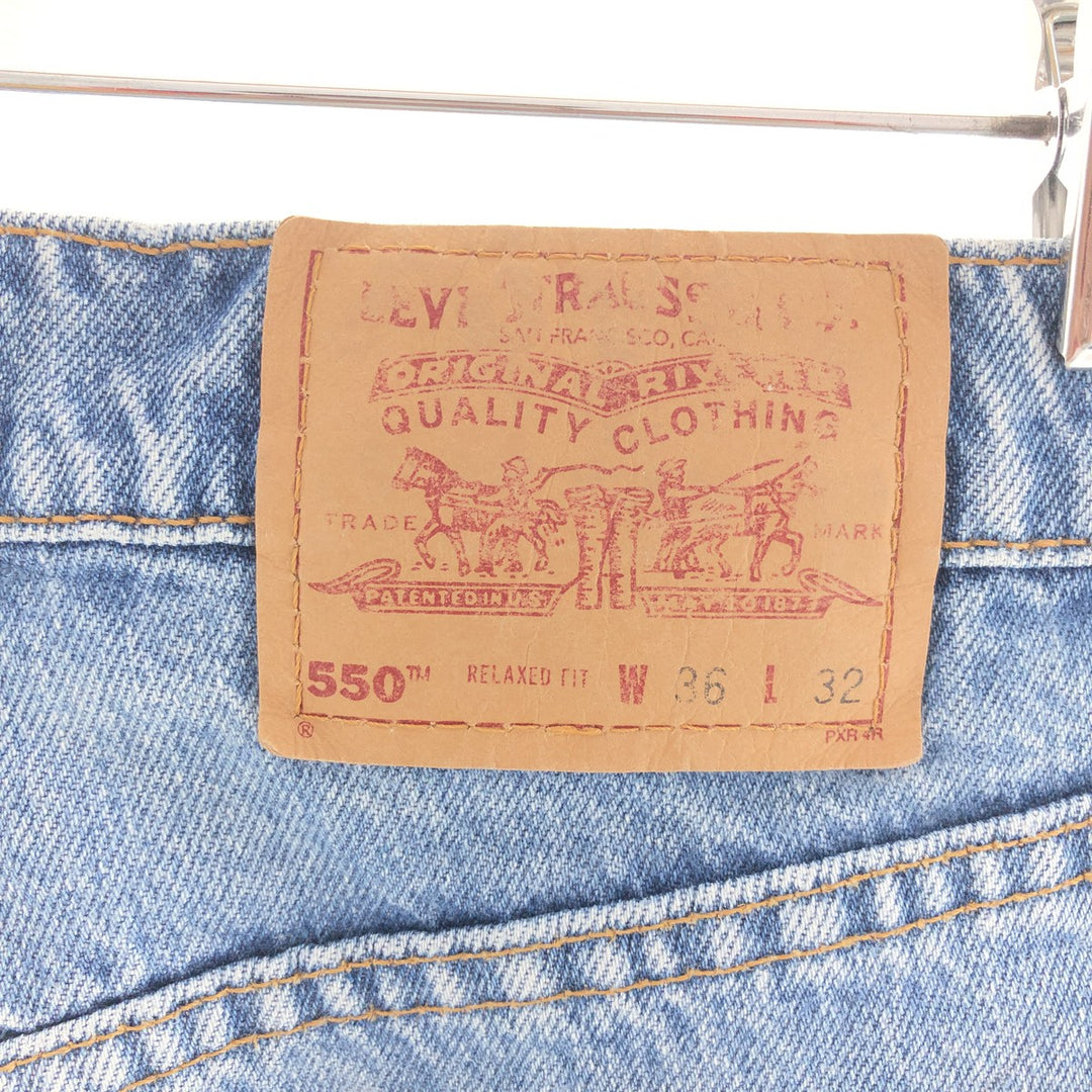 90'S Levi's 550 Relaxed Fit Tapered Denim Pants Made in USA Men's W36 Vintage /eaa391867