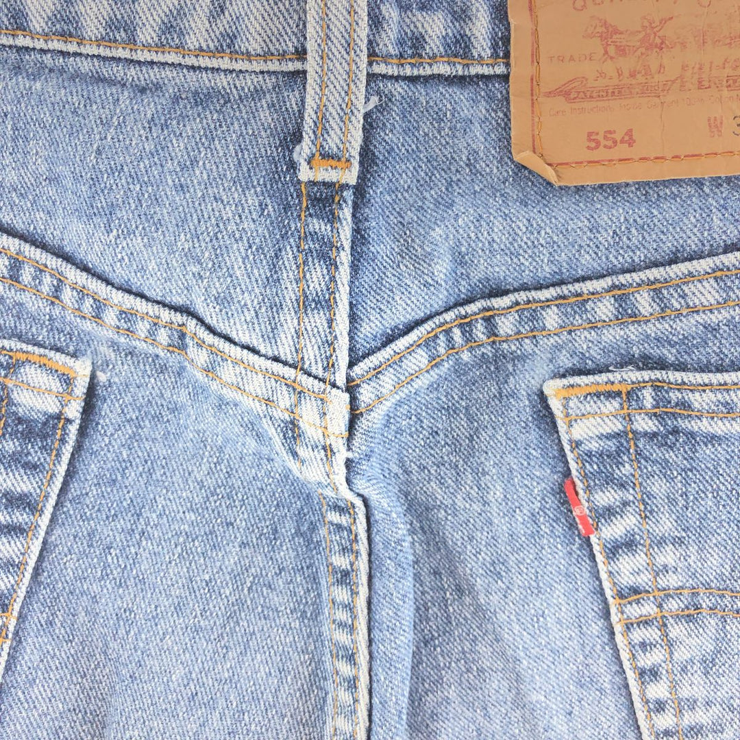 90'S Levi's 554 Tapered Denim Pants Made in USA Men's W36 Vintage /eaa391875