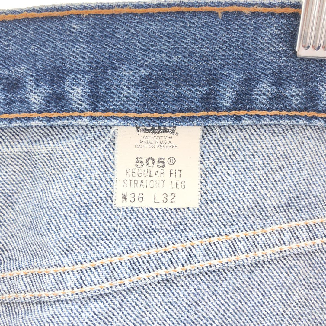 00'S Levi's 505 REGULAR FIT STRAIGHT LEG tapered denim pants made in USA men's w36 /eaa391911
