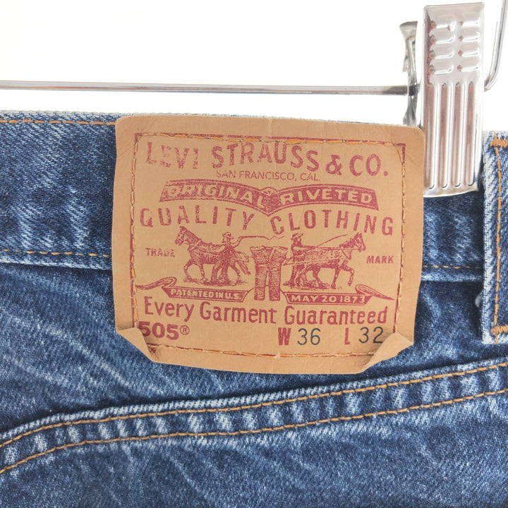 00'S Levi's 505 REGULAR FIT STRAIGHT LEG tapered denim pants made in USA men's w36 /eaa391911