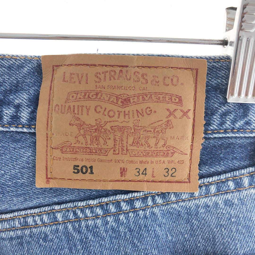 90'S Levi's 501 Straight Denim Pants Made in USA Men's W34 Vintage /eaa391919