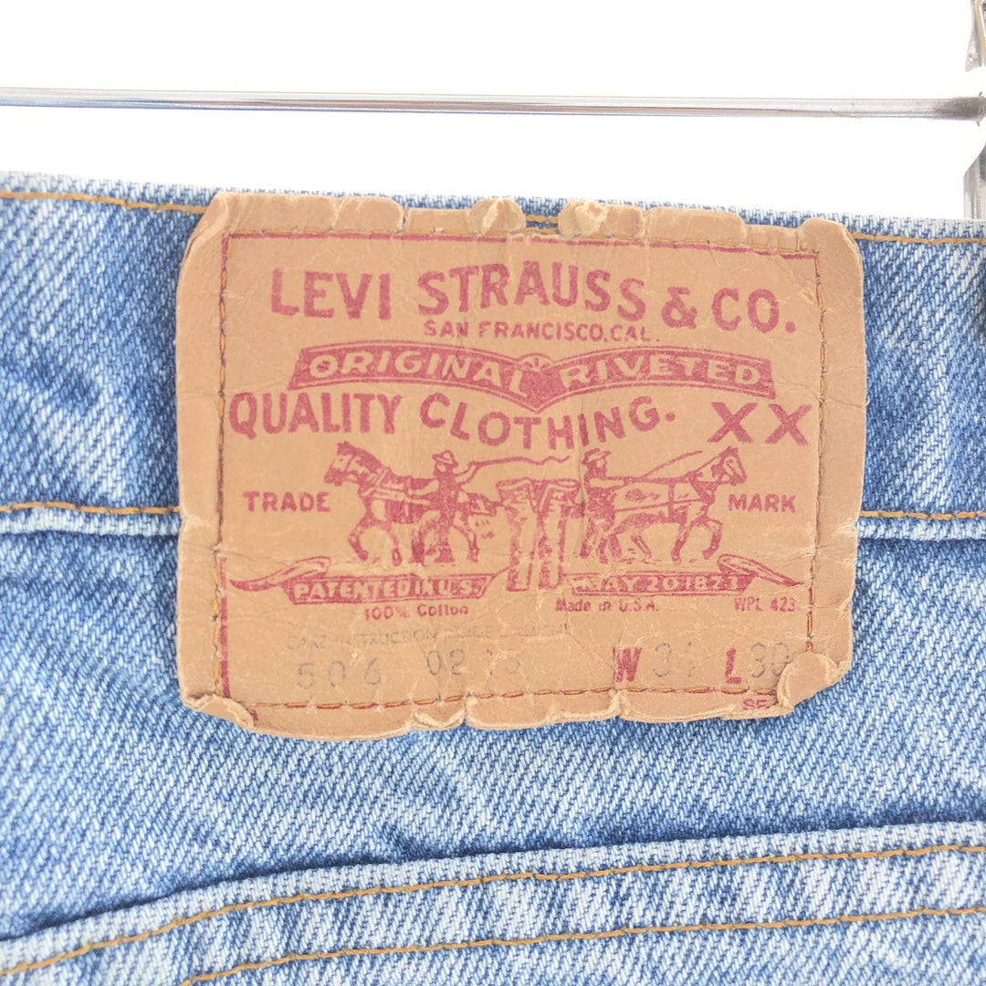 90'S Levi's 506-0213 Tapered Denim Pants Made in USA Men's W34 Vintage /eaa391931