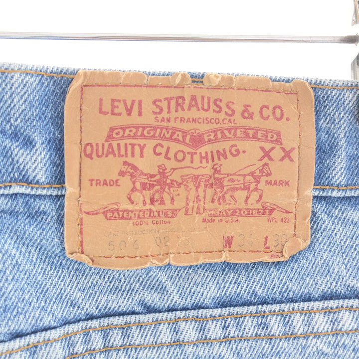 90'S Levi's 506-0213 Tapered Denim Pants Made in USA Men's W34 Vintage /eaa391931