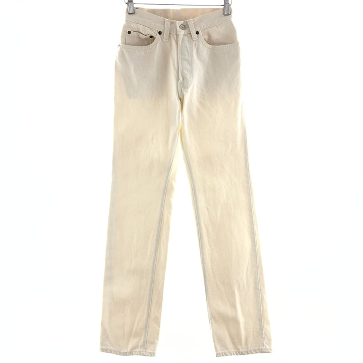 80'S Levi's 501 White Denim Straight Denim Pants Made in USA Women's S (w25) Vintage /eaa391936